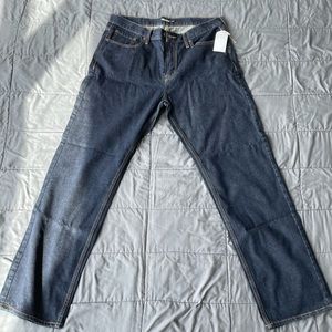 Old Navy Loose Fit Mens Blue Jeans 36W 34L | Zipper Fly